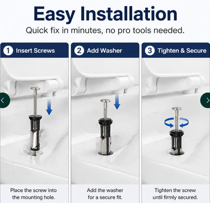 🔥Last Day 50% OFF🔥Heavy Duty Toilet Seat Fastener Bolt Kit (A Set of 2 Pcs)