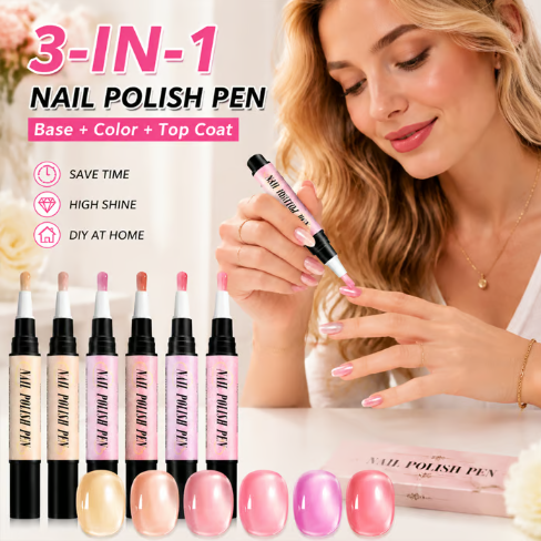 💅 6PCS One-Step Gel Nail Art Pen Set – Salon Beauty at Home