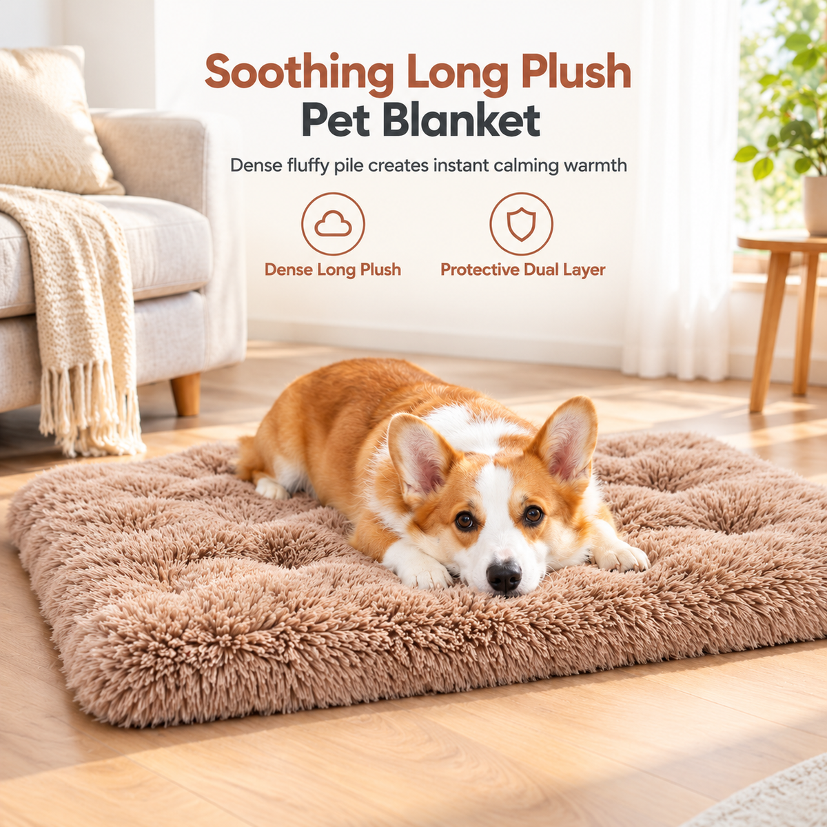 Soft Plush Double Layer Pet Blanket for Dogs and Cats