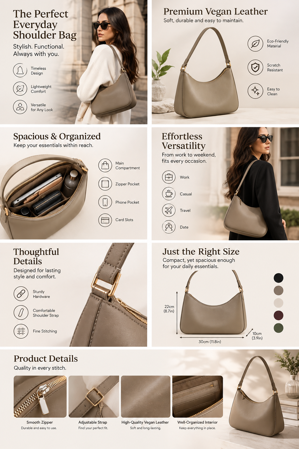 Everyday Shoulder Bag