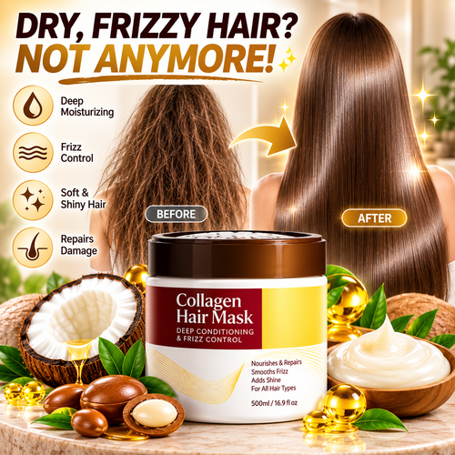 Collagen Hair Mask – Deep Moisture Repair for Dry, Frizzy & Damaged Hair