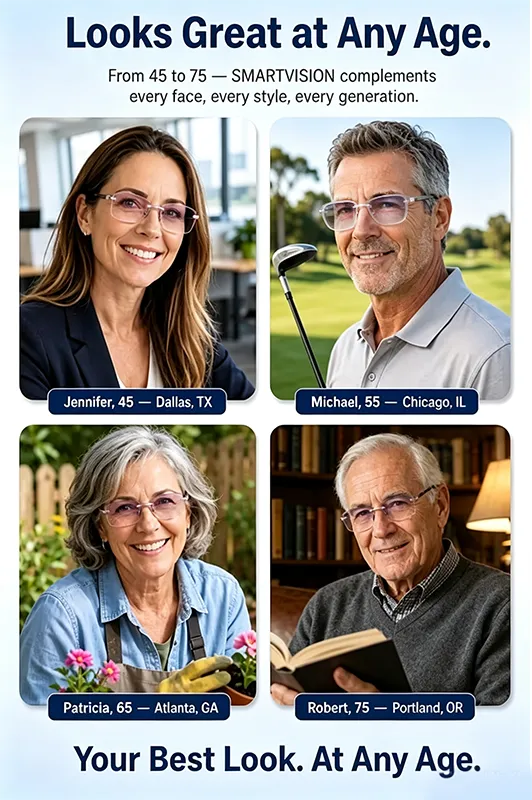 [Regain Your Youthful Vision] Smart Zoom Diamond-Cut Reading Glasses