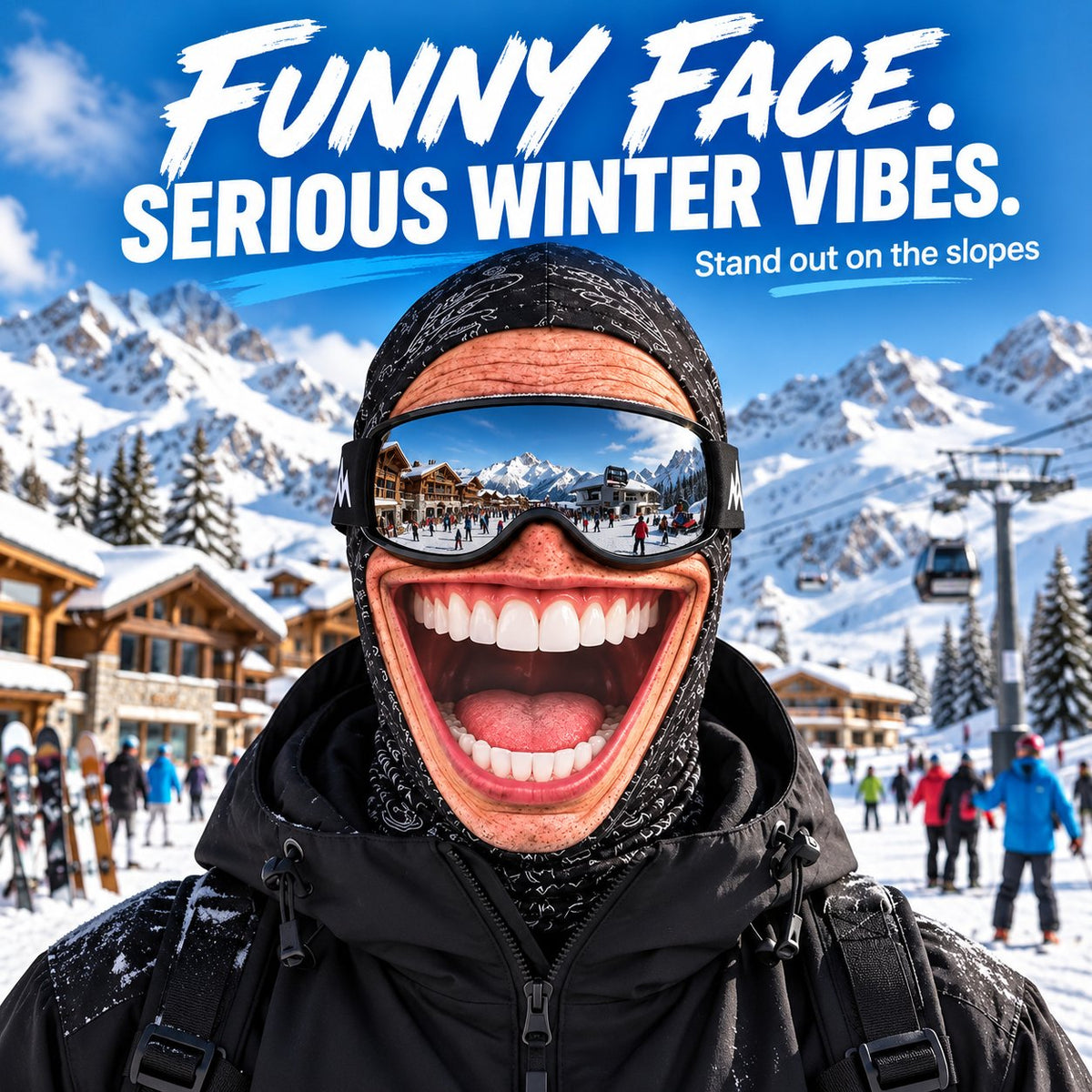 😄 Funny Face Ski Balaclava