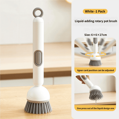 🖌️Long-handled rotating kitchen brush with soap dispenser🫧
