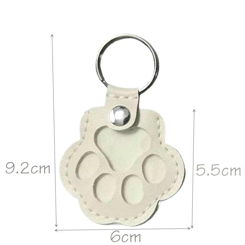 📢📢49% OFF !! ⏰🐾Pet Paw Shaped Leather Keychain