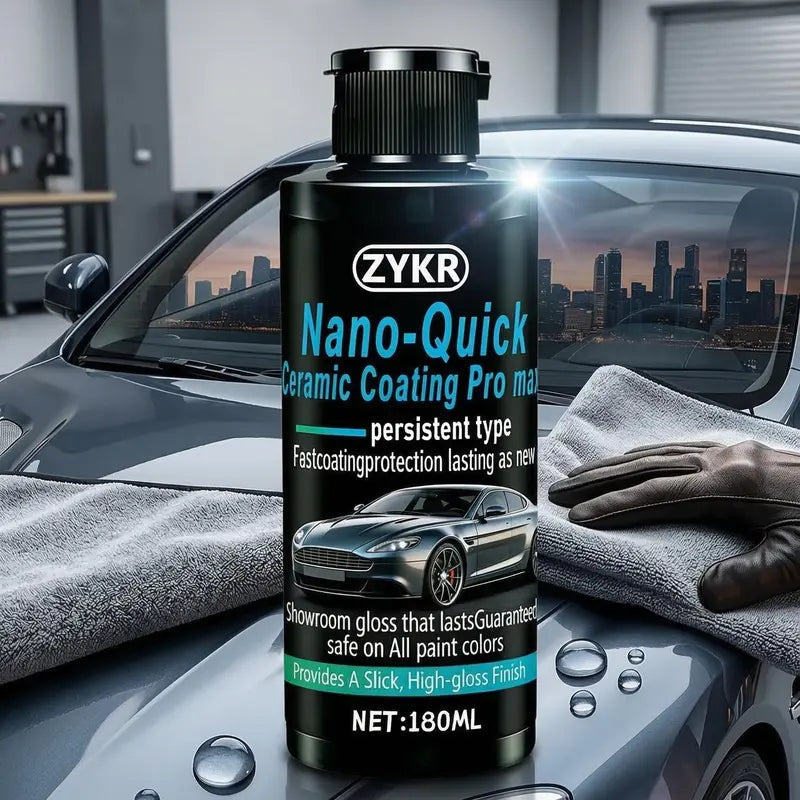🚘 Nano Ceramic Car Paint Coating – Quick Gloss & Shine Care