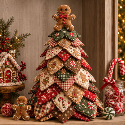 🔥Limited Time Offer 50% OFF - 🎄🧵DIY Quilted Christmas Tree Kit – Handmade Fabric Holiday Tabletop Tree Decor