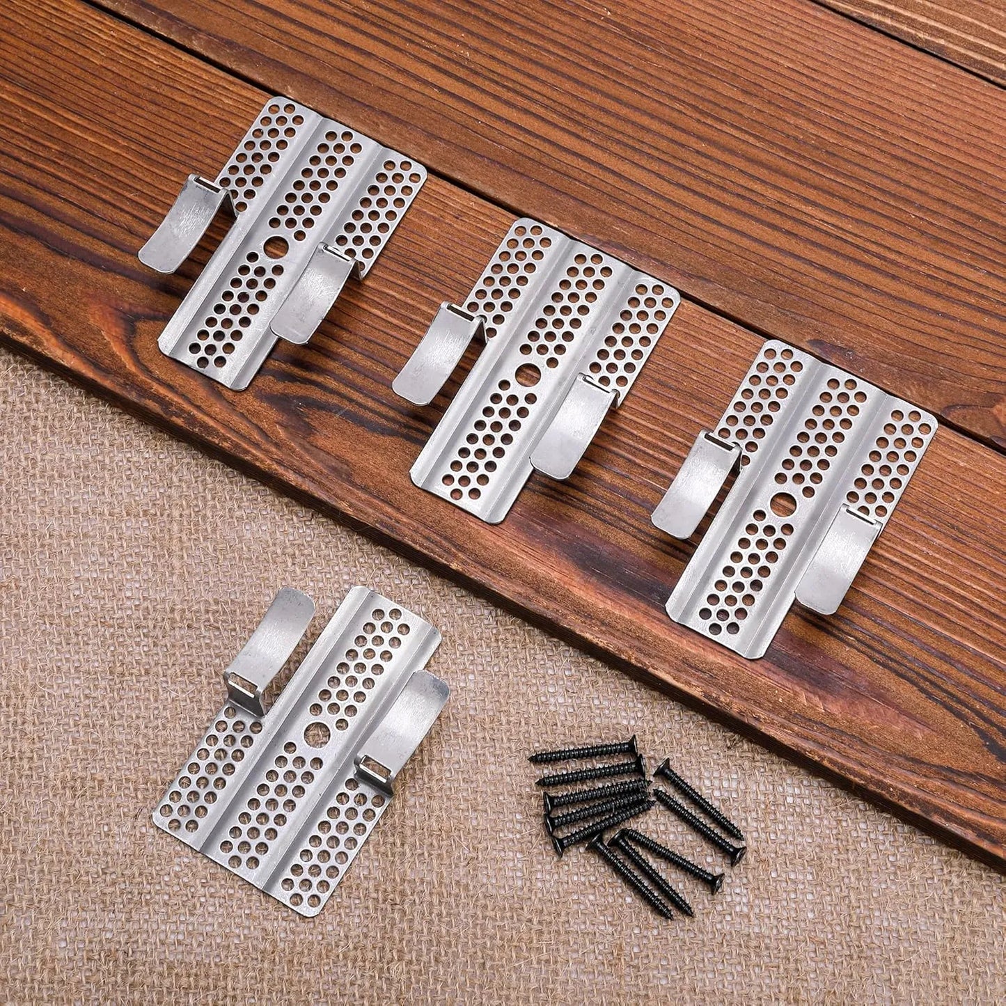 10 Pack Drywall Repair Clips, 1/2 inch Drywall Fastener Clip with 20 Screws