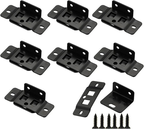 Quick Fitting Furniture Corner Brackets – Heavy Duty Stainless Steel L Shape Joint Fixing Brackets with Screws for Cabinets, Tables & Chairs Repair Kit