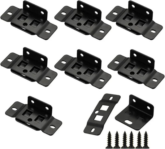 Quick Fitting Furniture Corner Brackets – Heavy Duty Stainless Steel L Shape Joint Fixing Brackets with Screws for Cabinets, Tables & Chairs Repair Kit