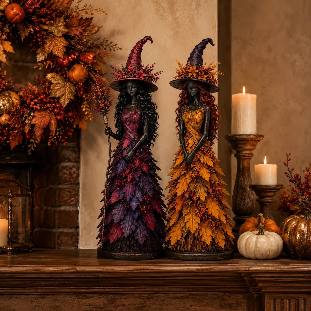 🔥ÚLTIMO DÍA 50% DTO. - 🧙‍♀️Figura de Bruja de Otoño Encantado (📦Compra 2 Envío Gratis)