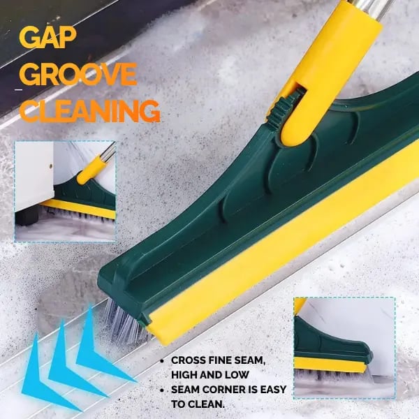 2-in-1 Scrubbing Brush | Corner Wiper | Flexible Head