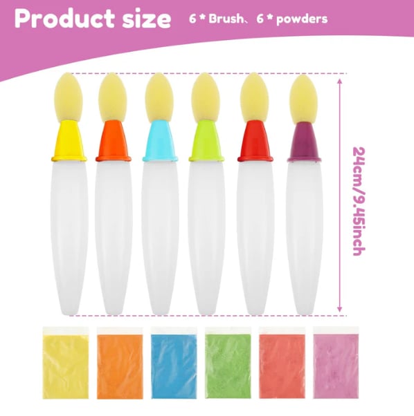 🌈Outdoor Sidewalk Chalk Paint Brush Set | Paint in the Brushes – Just Add Water✨🎨