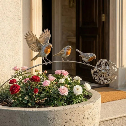 🏆Oferta por Tiempo Limitado 49% DE DESCUENTO 💥🕊️Estaca de Jardín de Petirrojo