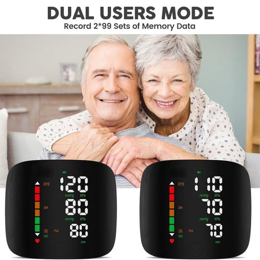 📢📢50% OFF !!⏰Wrist Blood Pressure Monitor – LED Display, Adjustable, Health Tracking