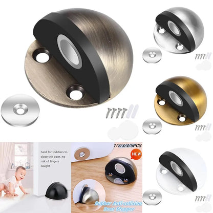 HOT SALE🔥  Hidden Stainless Steel Rubber Dual-use Door Stopper Door Holders