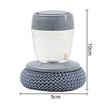 🏆Oferta Flash⚡ ¡Más de 50 mil vendidos! 🧽 Cepillo de cocina con dispensador de jabón y agarre cómodo