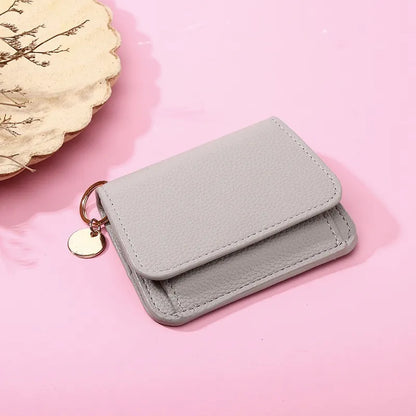 🌹Short Wallets for Women – Fashionable Card Holder with Key Ring & Coin Purse