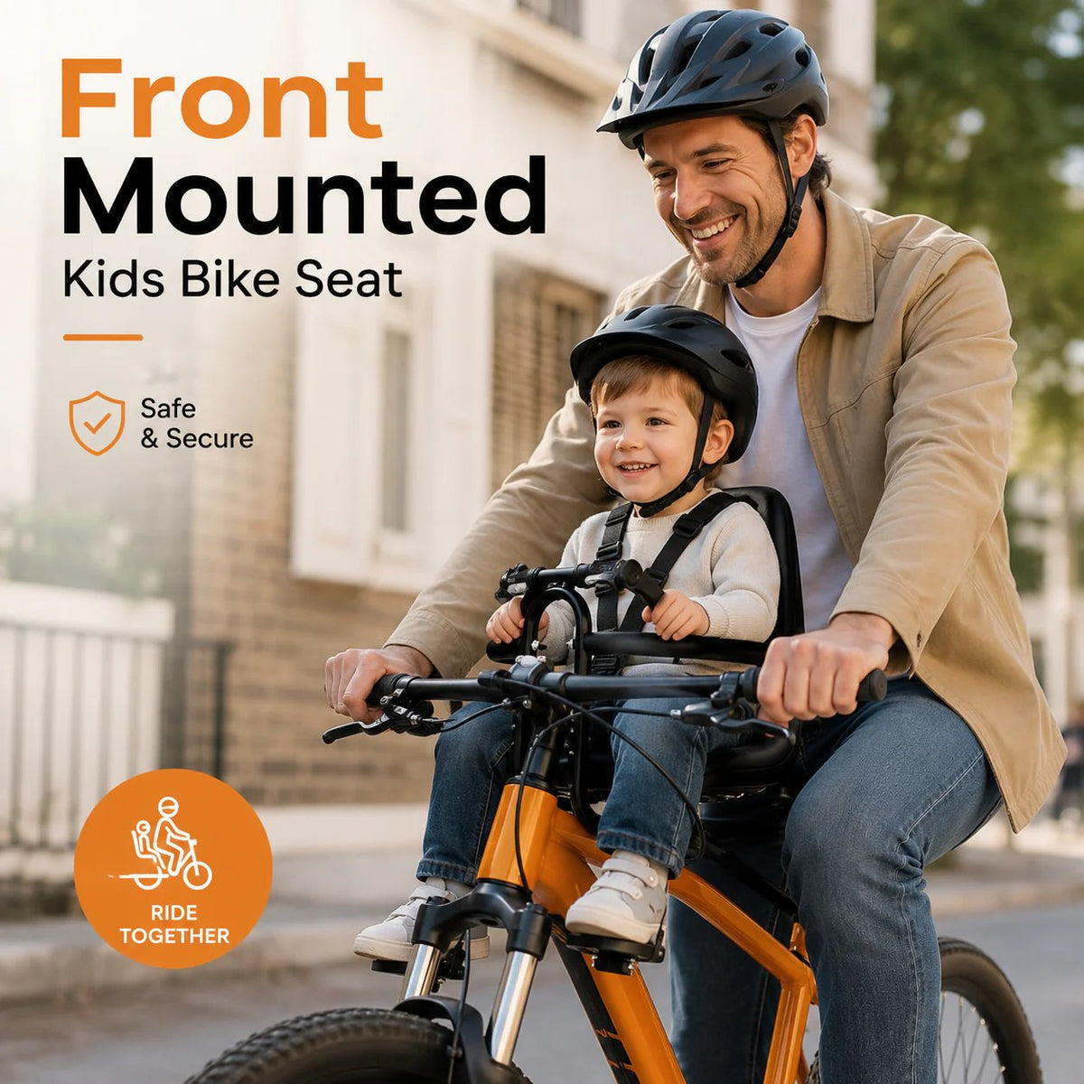 ⏰Front Mounted Kids Bike Seat