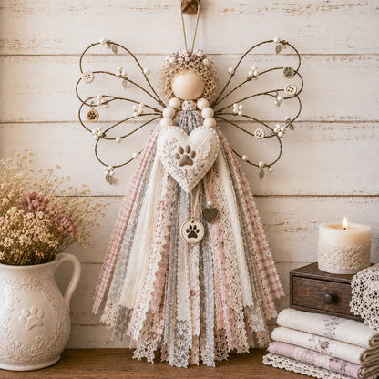 🔥This Week 50% OFF - Angel Fabric Hanging DIY Kit - Stitch a Little Blessing That Stays Forever