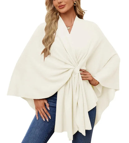🔥Elegant Shawl Wraps Soft Open Front Poncho Shawl Wraps