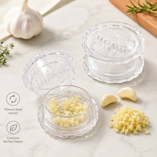 🔥Compre 1 y llévese otro gratis por tiempo limitado. Picador manual transparente de ajo y jengibre