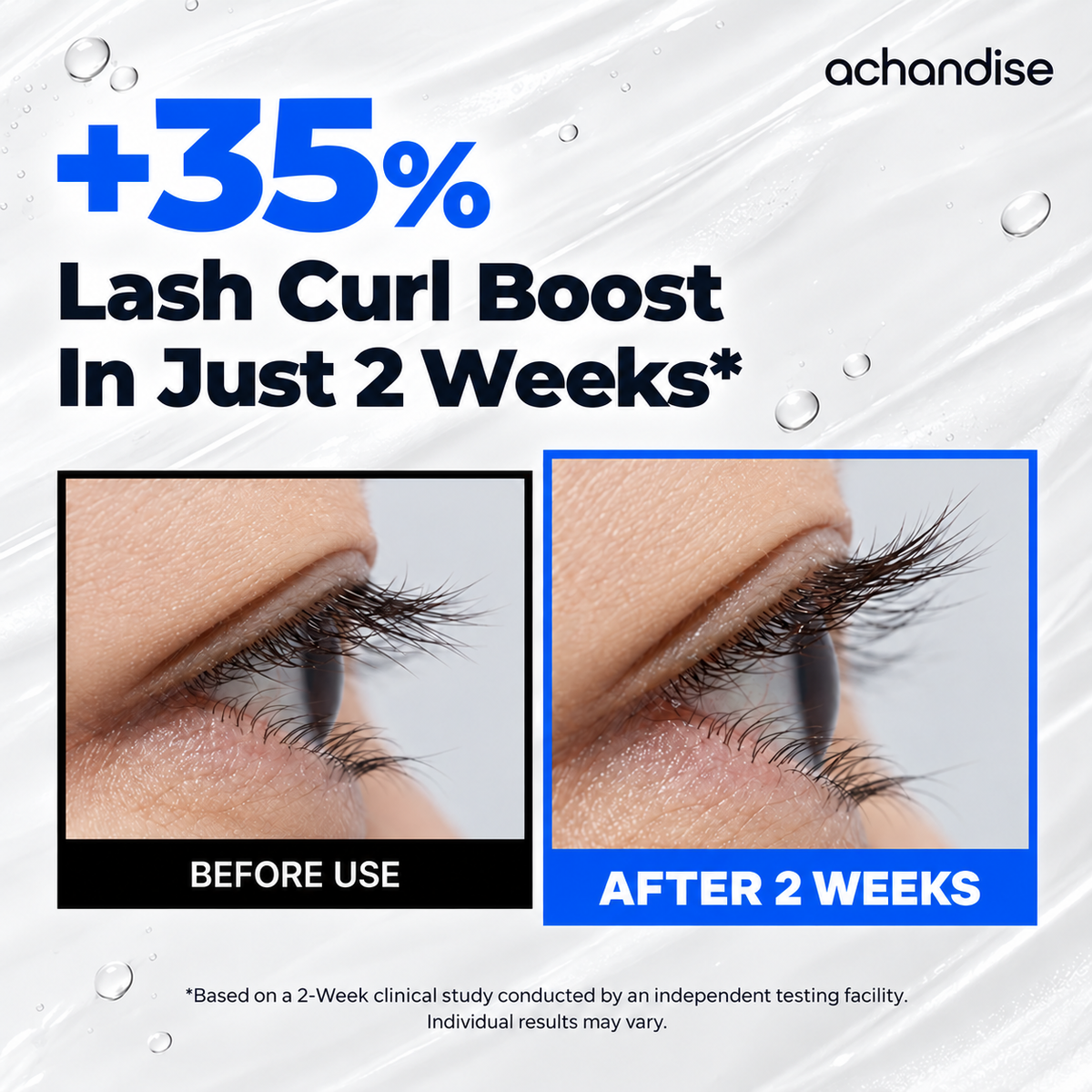 Eyelash base natural three-dimensional eyelash care solution