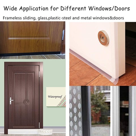 Sealing strip for doors – Self-adhesive draft stopper & insulation tape for doors, windows, and shower doors