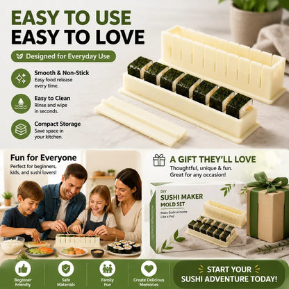 🍣Sushi Maker Mold – Perfect Homemade Rolls Made Easy