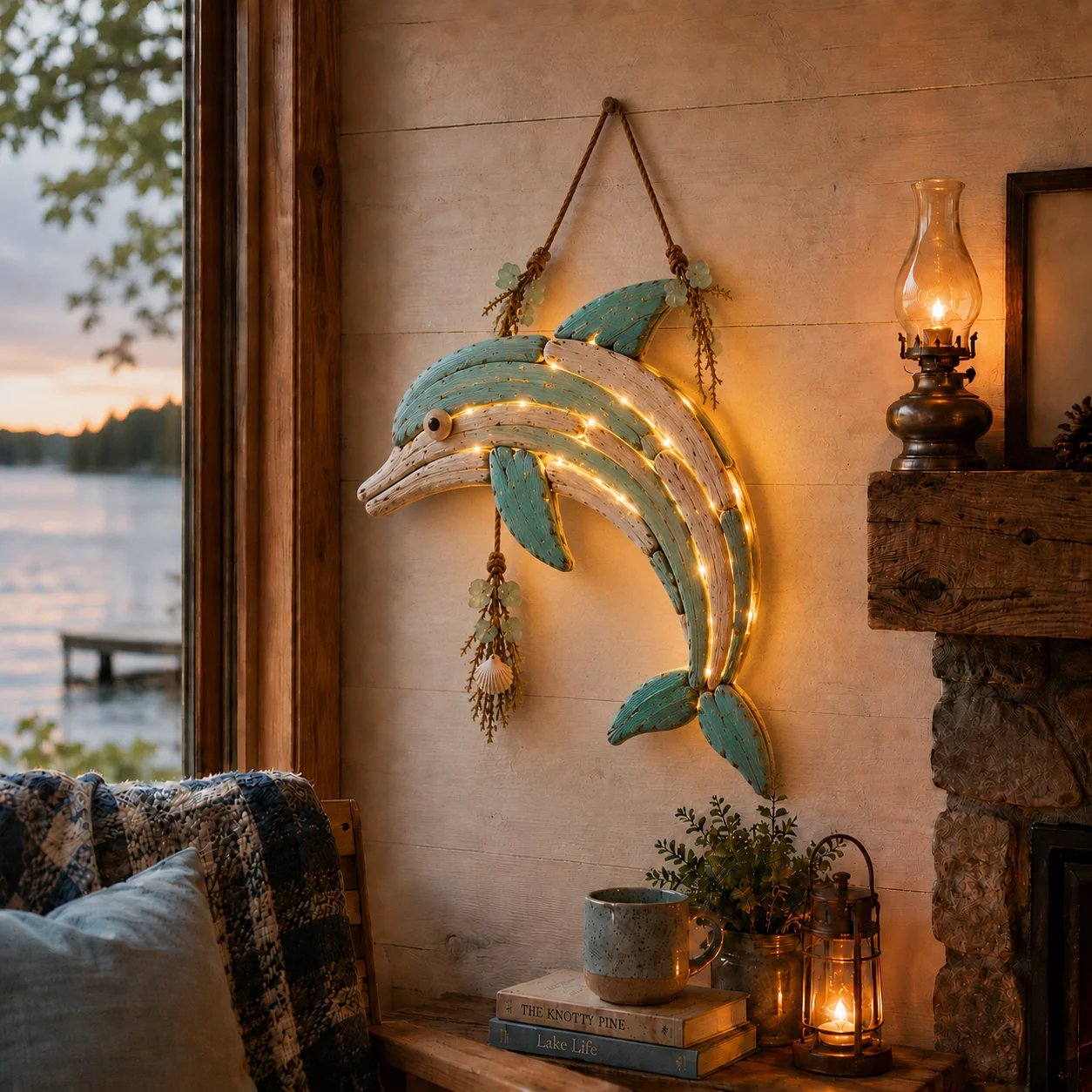 Handcrafted LED Coastal Fish Wall Art