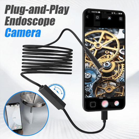 🔎 Cámara endoscópica Plug-and-Play - Compatible con Android, iPhone y iPad para conexión directa
