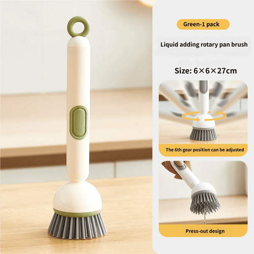 🖌️Long-handled rotating kitchen brush with soap dispenser🫧