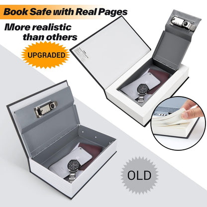 🔥2026 NEW ARRIVAL🔥Simulated Book Safe, Combination Book-style Cash Lock Box, Secret Hidden Storage Box
