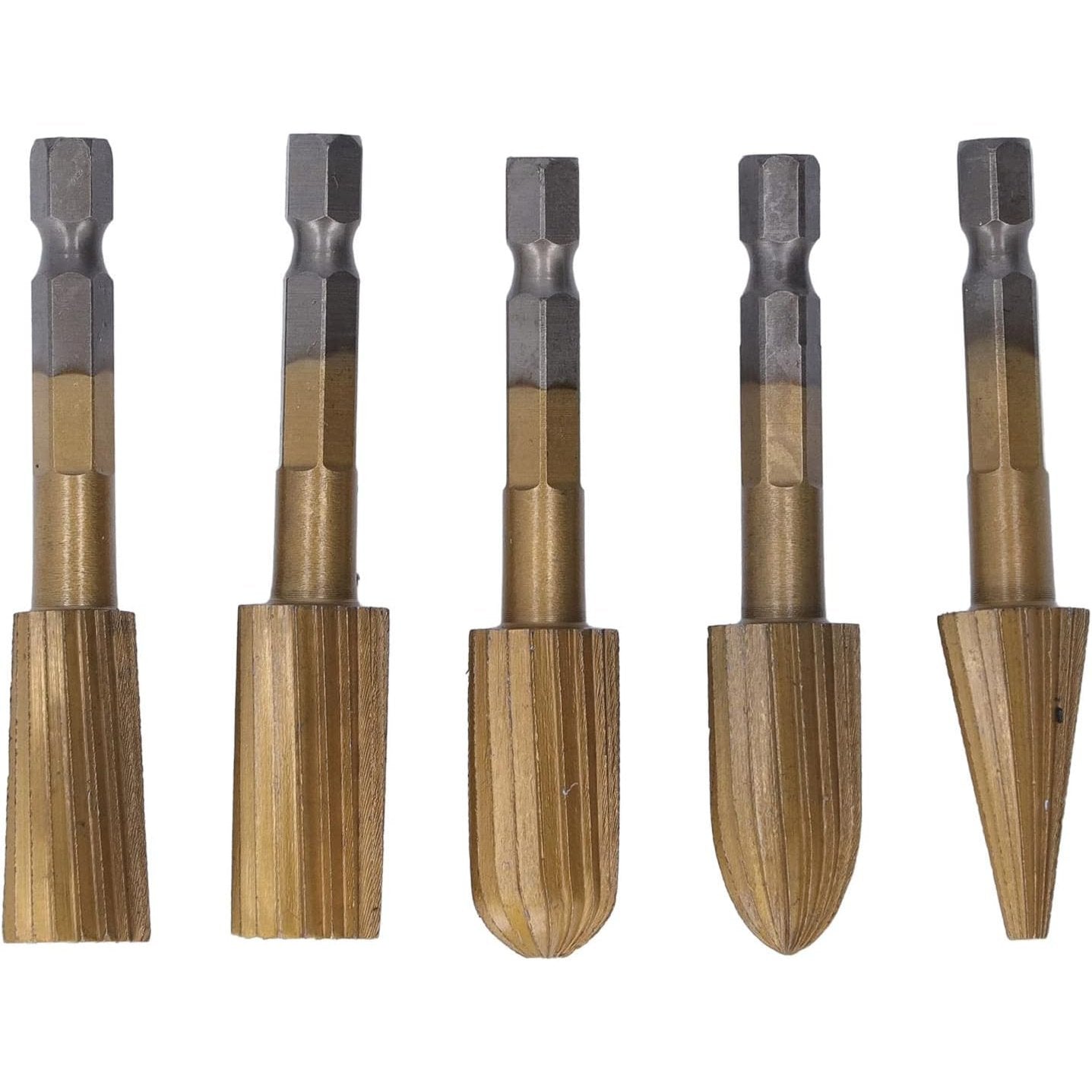 🔥HOT SALE🔥⚡5‐Pack High‐Speed‐Steel Hex‐Shank Rotary File Burr Set
