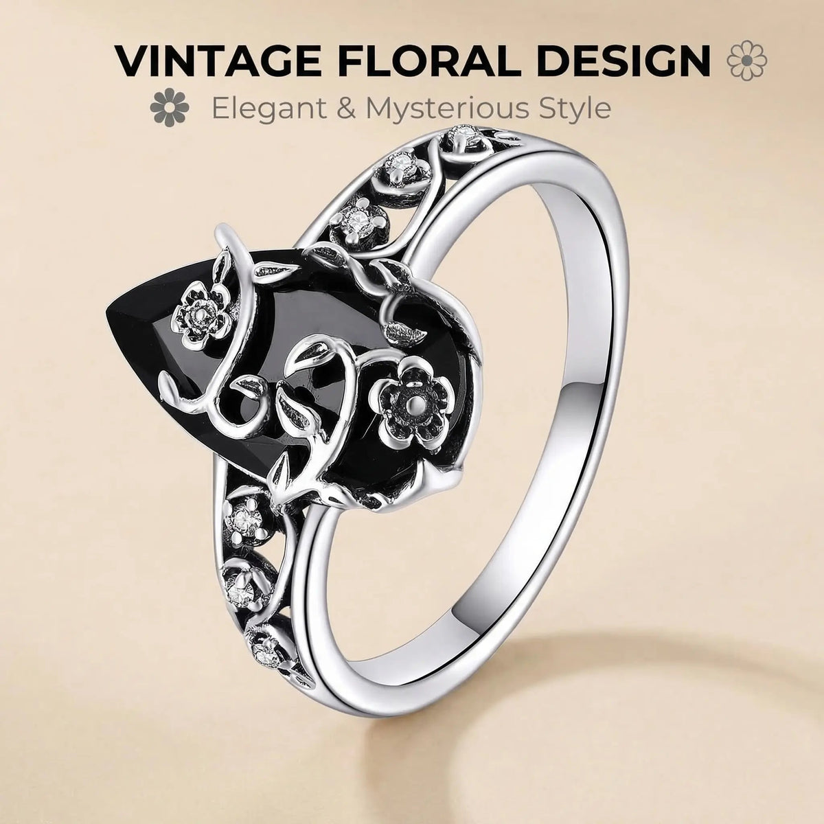 💎Bohemian Vintage Floral Vine Ring