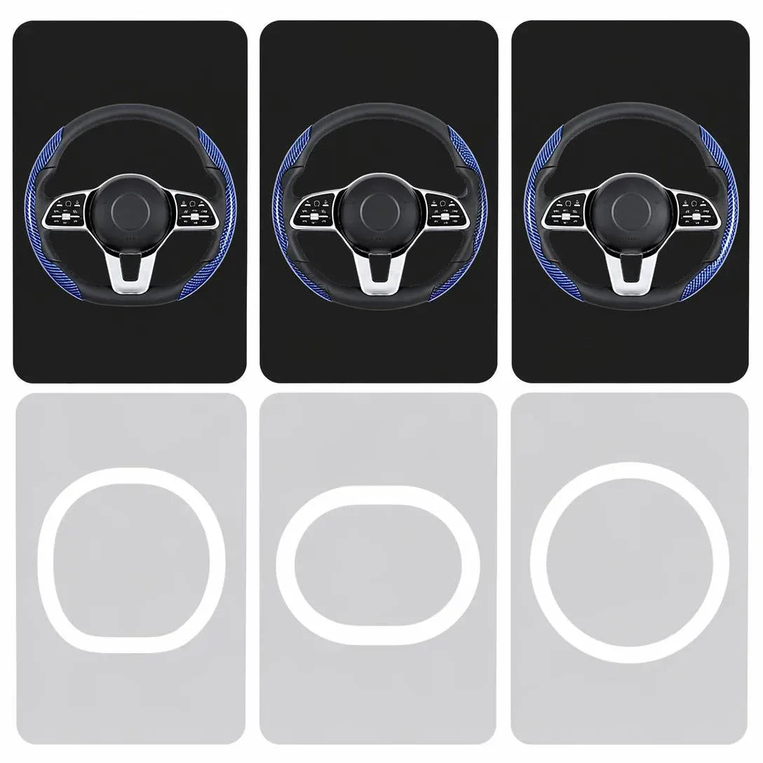 🎉Non-Slip Half Cover Car Steering Wheel Protector | Easy Clip On Installation