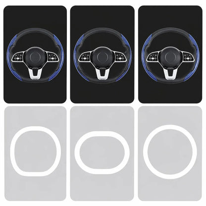 🎉Non-Slip Half Cover Car Steering Wheel Protector | Easy Clip On Installation