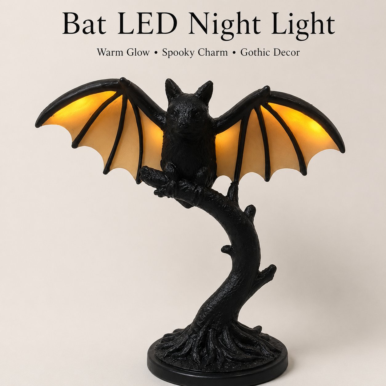 🦇Luz nocturna LED de murciélago de Halloween