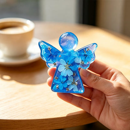 🪽Forget Me Not Dried Flower Angel Keepsake - Timeless Gift for Remembrance, Comfort & Hope