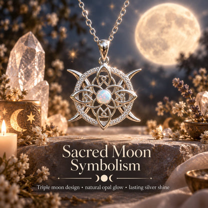 🌙 Sacred Moon Amulet Necklace