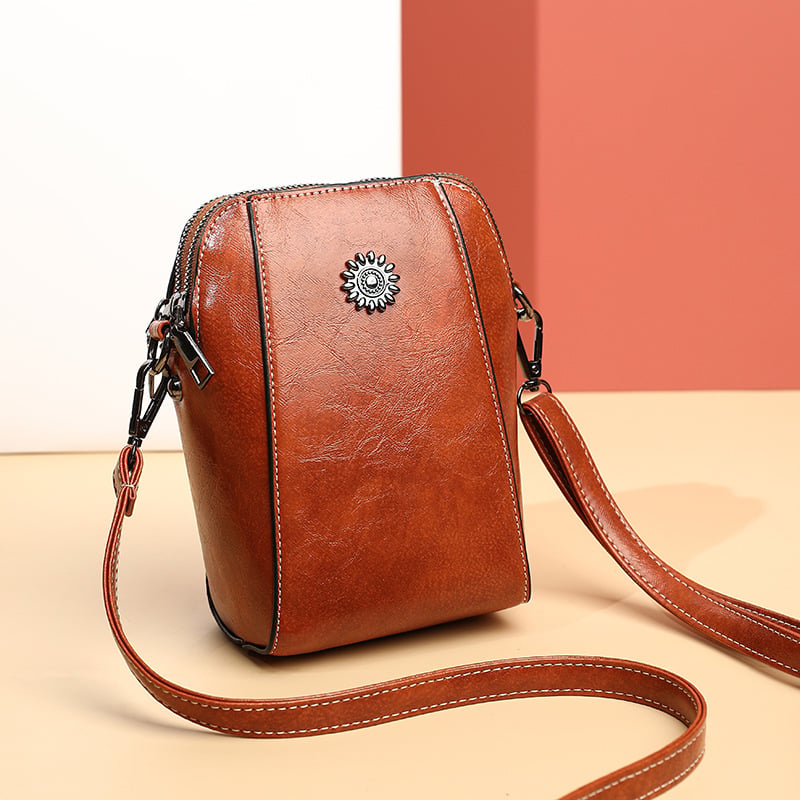 📢📢50% OFF !! 🔥 Women's soft leather mobile phone bag messenger bag