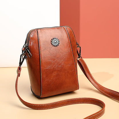 📢📢50% OFF !! 🔥 Women's soft leather mobile phone bag messenger bag