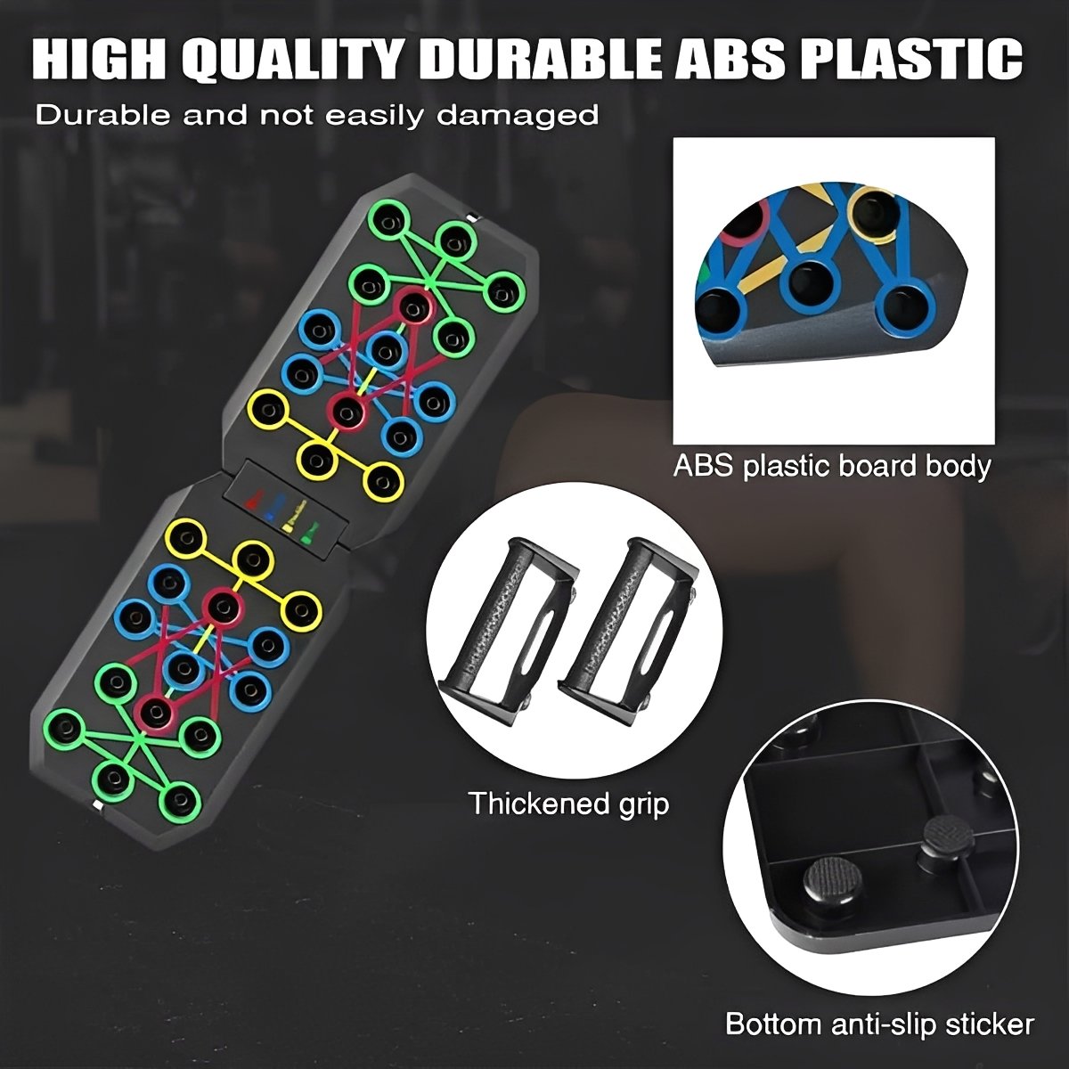 🔥Enhanced Push-up Board Fitness Kit with 30 Holes-Portable Home Exercise Equipment