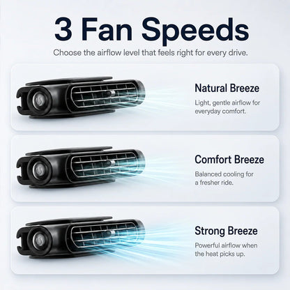 Ventiladores recargables para asiento de coche con función de enfriamiento