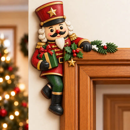 🎅 Christmas Peekaboo Door Frame Corner Decor