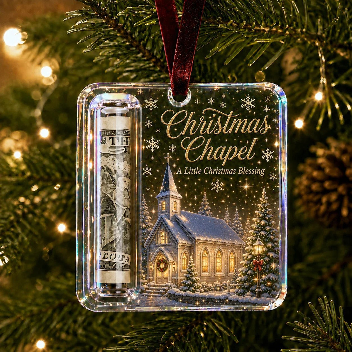 Christmas Cash Gift Ornament- Make Cash Feel Like A Real Christmas Gift💵