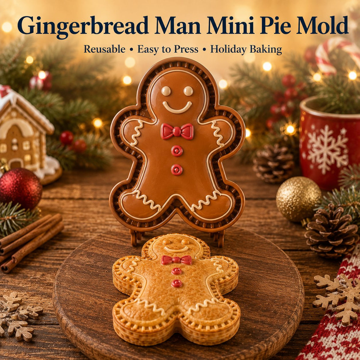🔥Only $7.99 Last Day Promotion!✨ 🎄16-Design Christmas Mini Pie Mold Collection 🥧