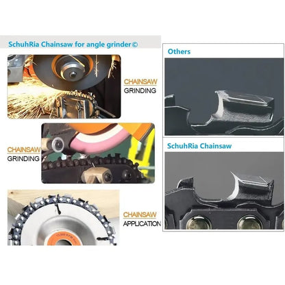 Disco Tallador/Removedor de Tocones para Amoladora Angular de 4" o 4-1/2", Eje de 5/8", Refuerzo de Cromado, Disco para Dar Forma y Cortar