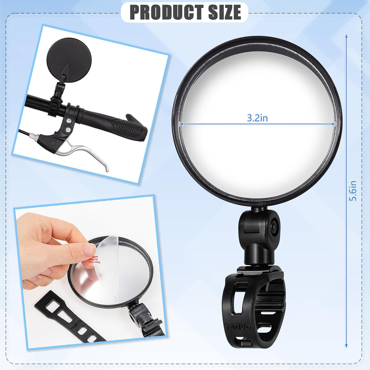 ✨Last Day 49% OFF - 2 Pcs Bike Mirror Handlebar Mount