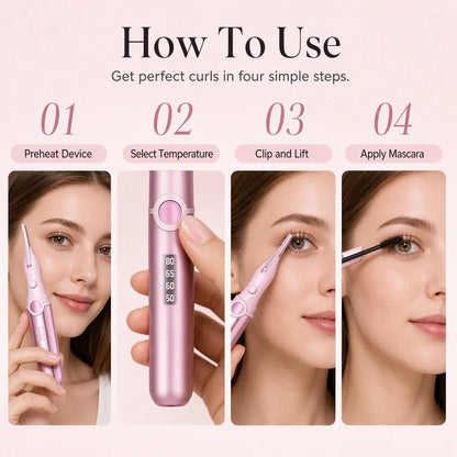 💯🔥💐 ✨Rechargeable Heated Eyelash Curler | Get Long-Lasting Perfect Lash Curls Anytime🔋